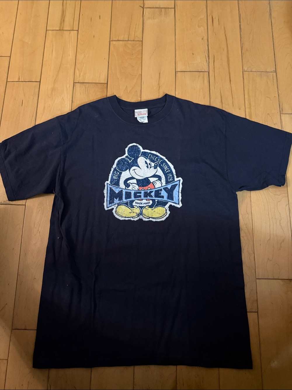 Disney Navy Blue Mickey Graphic Short Sleeve Tee